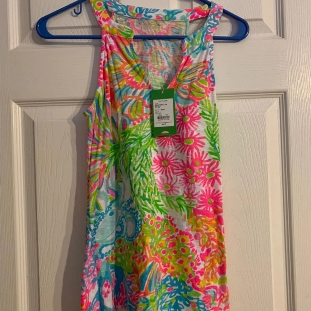 COPY - Lilly Pulitzer Lovers Coral Ayra Tank Top XS (0-2)